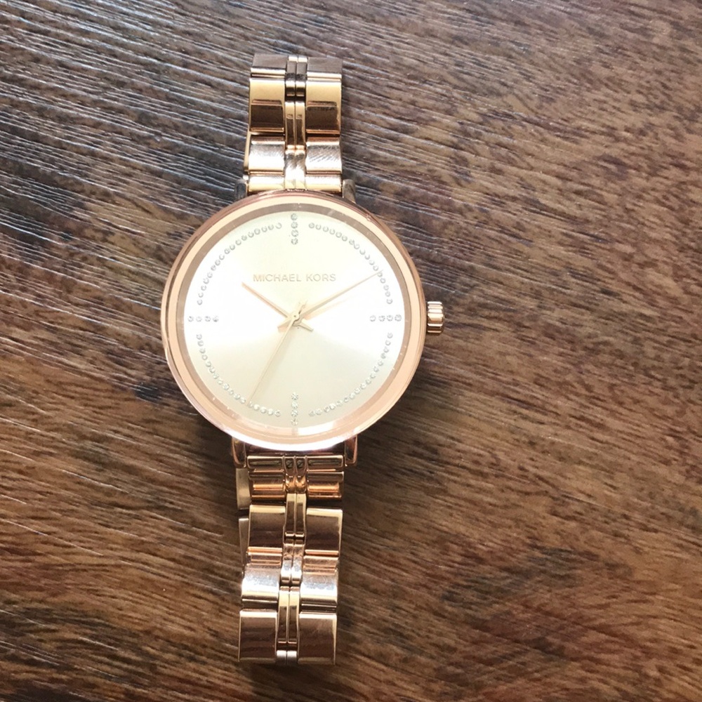 Rose Gold Michael Kors Watch- no battery